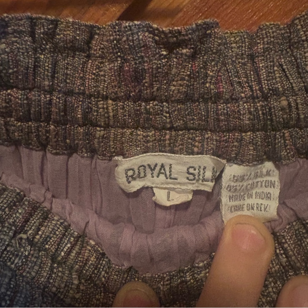 Vintage Royal Silk silk and cotton midi skirt - Picture 3 of 7